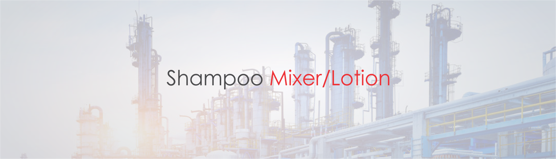 Shampoos Mixer Lotion